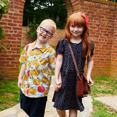 Jack Shirt - Gold Apples by Pink Chicken - FINAL SALE