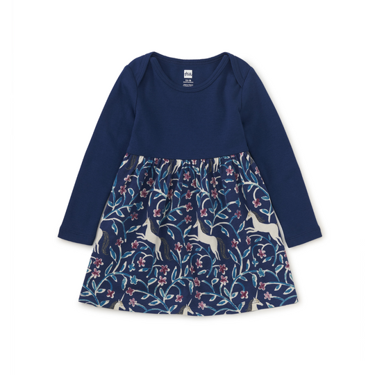 Skirted Baby Dress - Unicorn Tile by Tea Collection - FINAL SALE