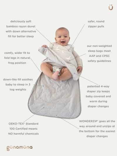 1.0 Tog Sleep Bag - Goose by gunamuna