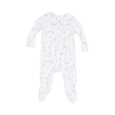 Smocked Peter Pan Footie - Bunny and Duck by Angel Dear