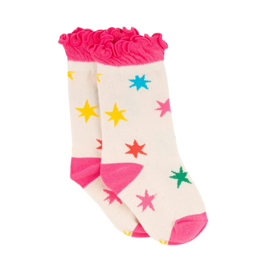 Starburst Ruffle Socks by Miki Miette