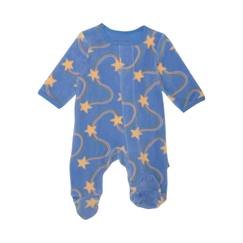 Starry Nights Velour Footie by Magnetic Me