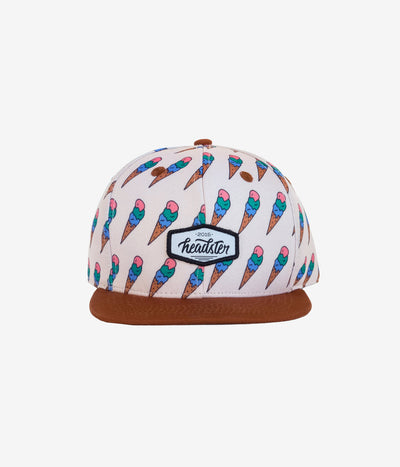 Stay Chill Snapback - Pale Beige by Headster Kids
