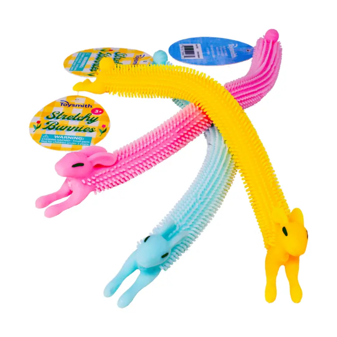 Stretched Rabbit Kit Stretchy Bunnies (1 Unit Assorted) by Toysmith – Pacifier Kids Boutique