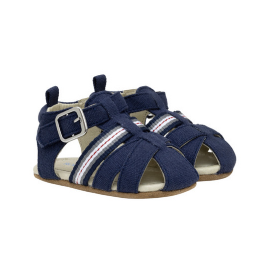 Stuart First Kick Sandals - Navy by Robeez - FINAL SALE