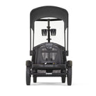 Black stroller on a white background