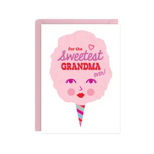 Sweetest Grandma Cotton Candy Card by Rock Scissor Paper