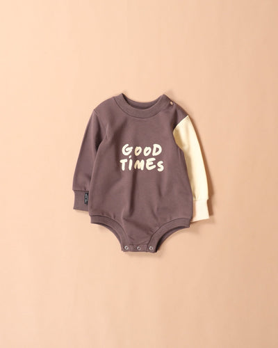 Good Times Sweat Snapsuit by Tiny Tribe