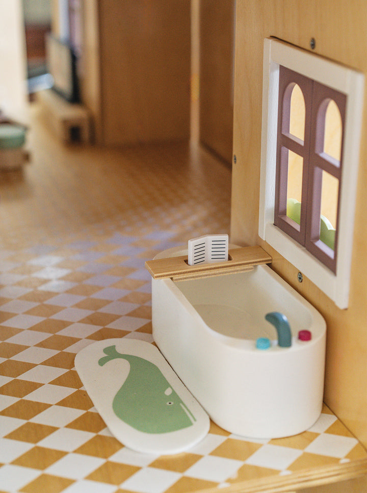 Dolls House Bathroom Wooden Furniture by Tender Leaf Toys