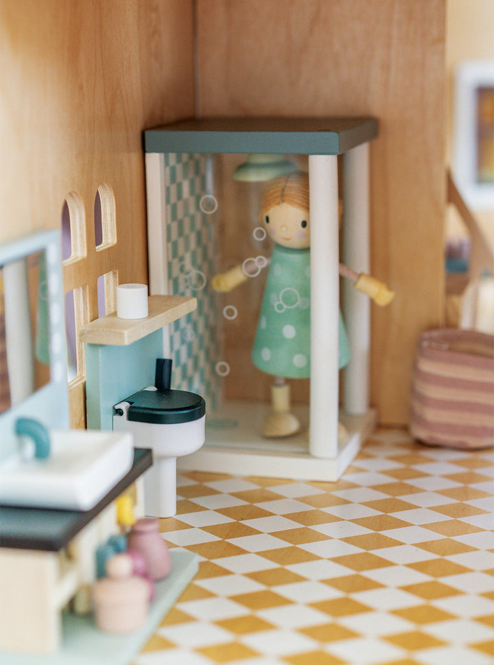 Dolls House Bathroom Wooden Furniture by Tender Leaf Toys