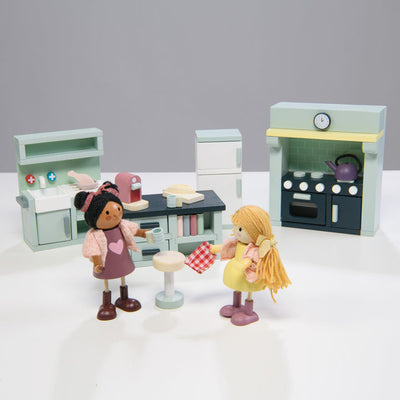 Dolls House Kitchen Wooden Furniture by Tender Leaf Toys