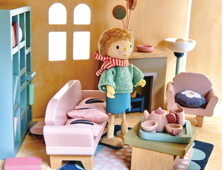 Dolls House Sitting Room Wooden Furniture by Tender Leaf Toys