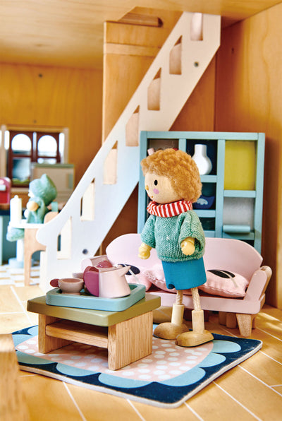 Dolls House Sitting Room Wooden Furniture by Tender Leaf Toys