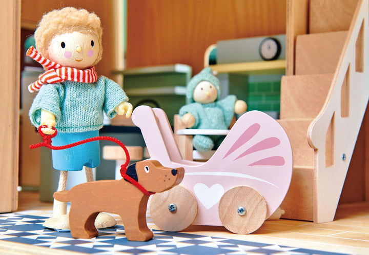 Dolls House Wooden Nursery Set by Tender Leaf Toys