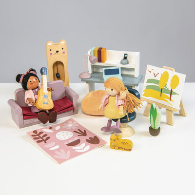 Dolls House Study Wooden Furniture by Tender Leaf Toys