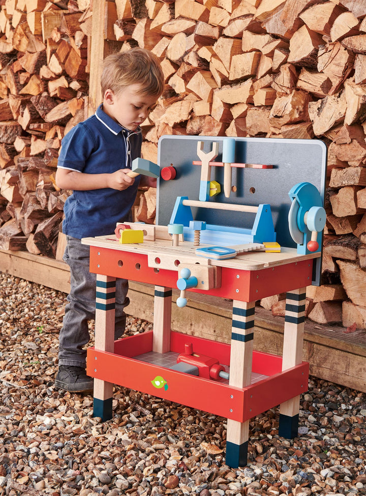 Wooden Tool Bench by Tender Leaf Toys