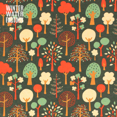 Long-Sleeve Tee - Trees Dark Green by Winter Water Factory - FINAL SALE