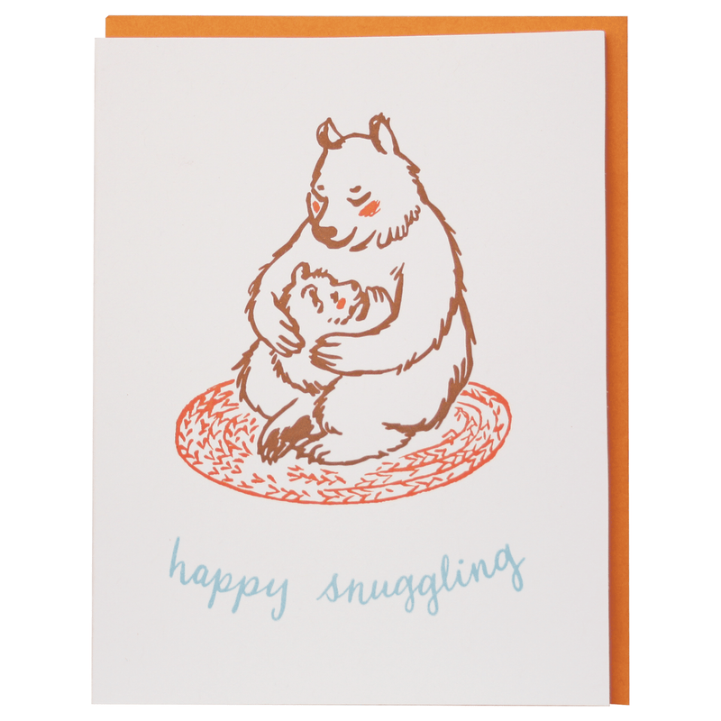 Snuggling Bears Baby Card by Smudge Ink