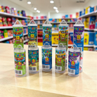 Assorted Wiggles toy packaging on a store shelf