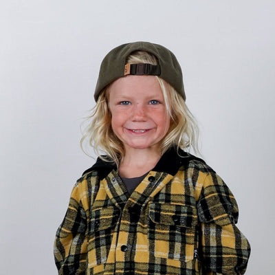 Field Guide Snapback Hat - Olive Wool by Tiny Whales