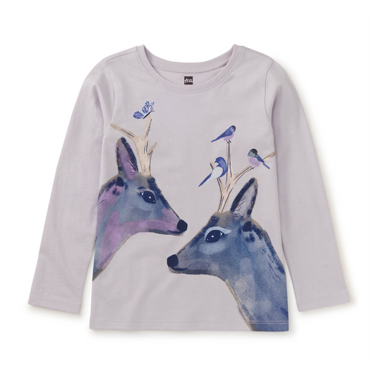 Darling Deers Graphic Tee - Urchin Purple by Tea Collection - FINAL SALE
