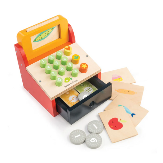 Till with Money Wooden Toy by Tender Leaf Toys