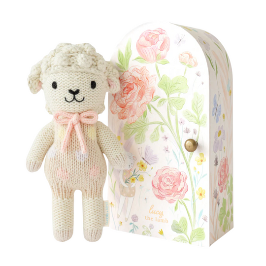 Tiny Lucy the Lamb (Pastel) by Cuddle + Kind