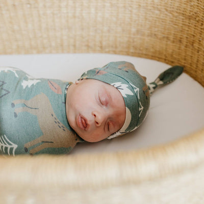 Newborn Top Knot Hat - Atwood by Copper Pearl