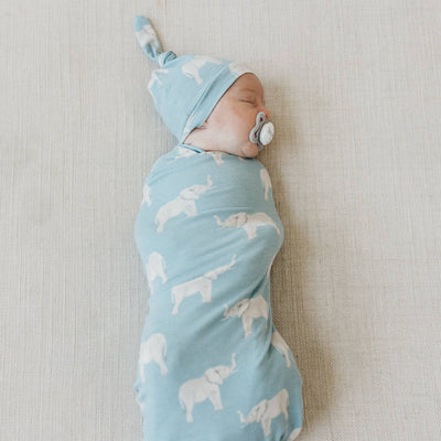 Newborn Top Knot Hat - Peanut by Copper Pearl