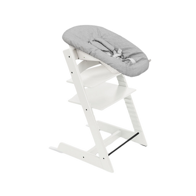 Tripp Trapp White with Newborn Set by Stokke