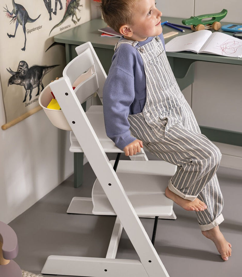 Tripp Trapp White with Newborn Set by Stokke