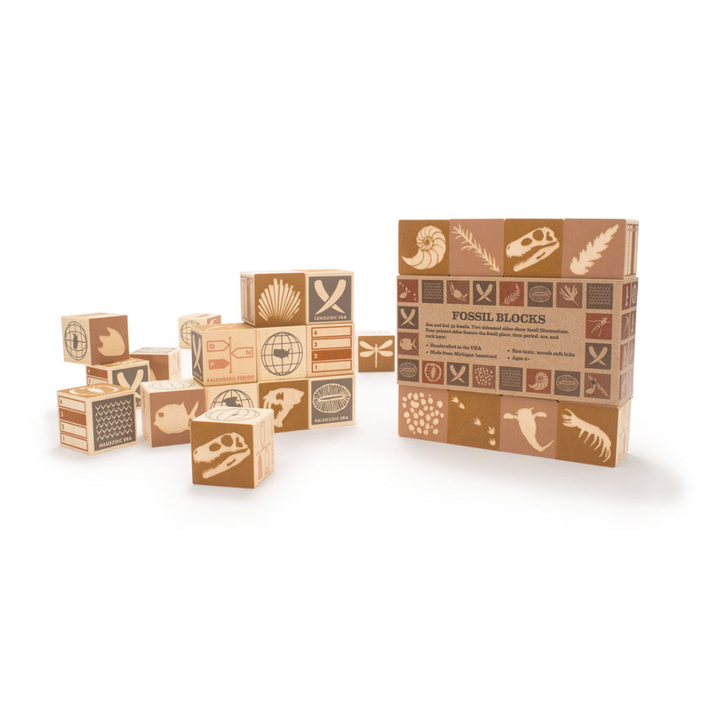 Fossil Wooden Blocks by Uncle Goose