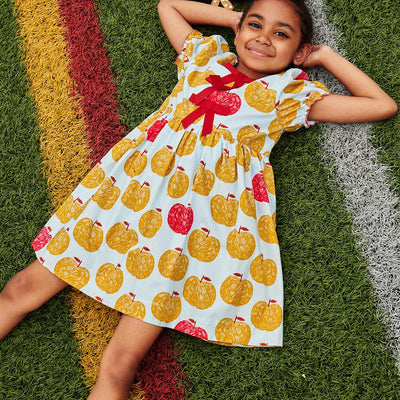 Hermione Dress - Gold Apples by Pink Chicken - FINAL SALE