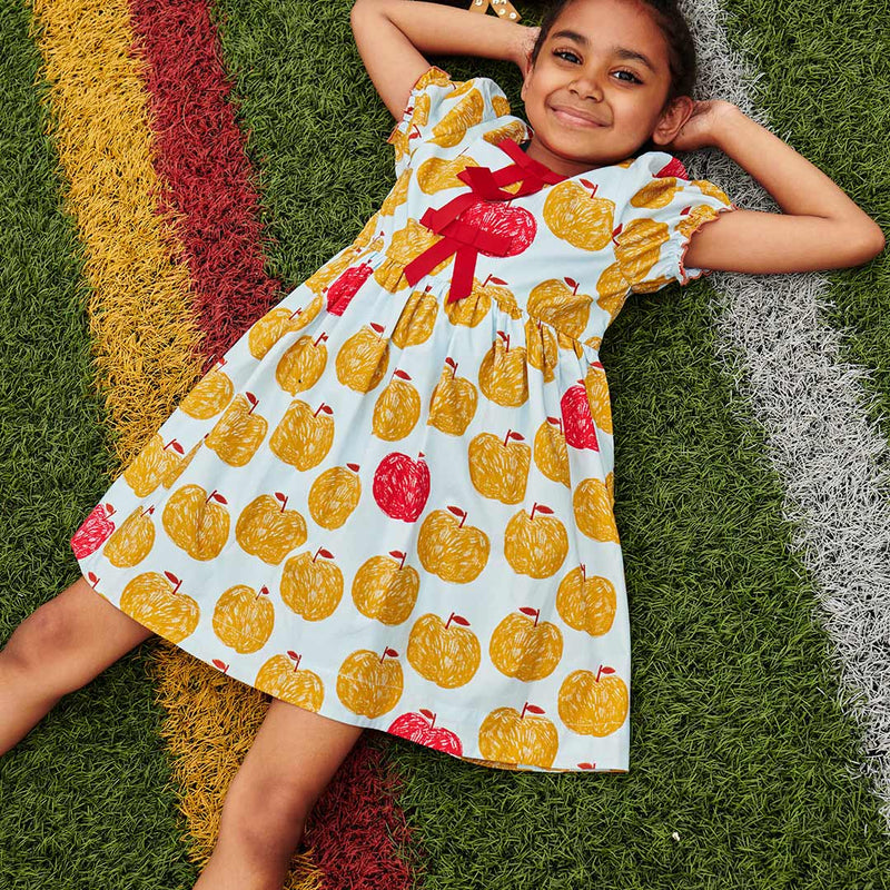 Hermione Dress - Gold Apples by Pink Chicken - FINAL SALE