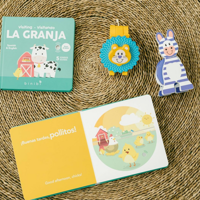 La Granja Bilingual Sound Book: Farm Animal Sounds by Binibi