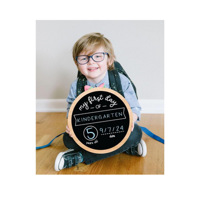 First & Last Day of School - Wooden Chalkboard by Kate & Milo