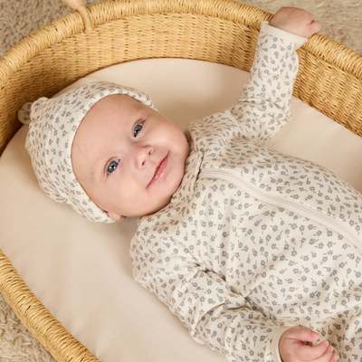 Knotted Baby Hat - Shell by Quincy Mae