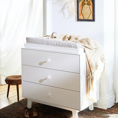 Sparrow 3 Drawer Dresser - White by Oeuf