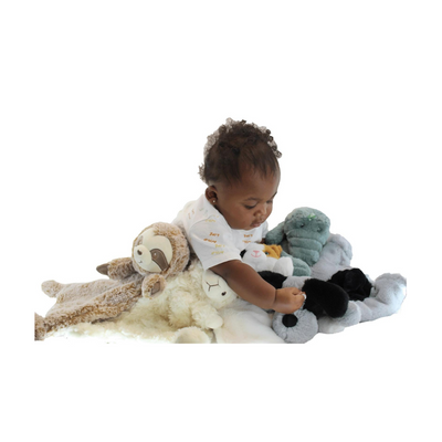 Crinkle Cuddler - Sensory Plush Lamb by Baby Paper