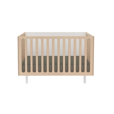 Fawn Bassinet and Crib System - White / Birch by Oeuf