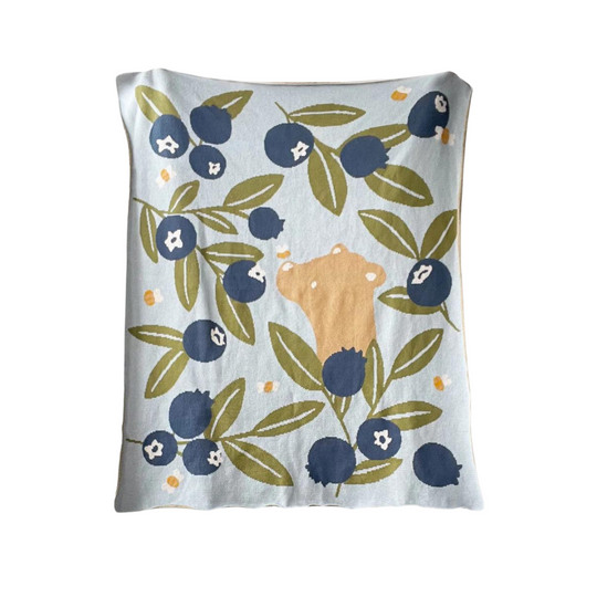 Organic Cotton Blanket - Blueberry by The Blueberry Hill
