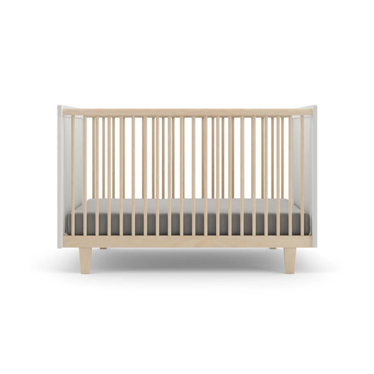 Rhea Crib - Birch / White by Oeuf