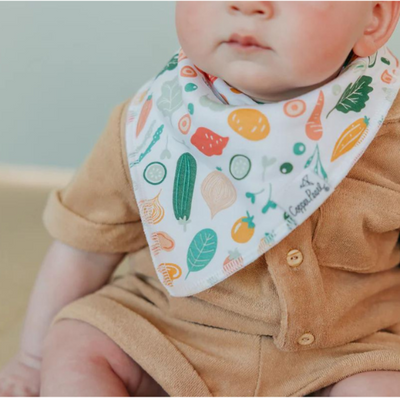 Single Bandana Bib - Veggies by Copper Pearl