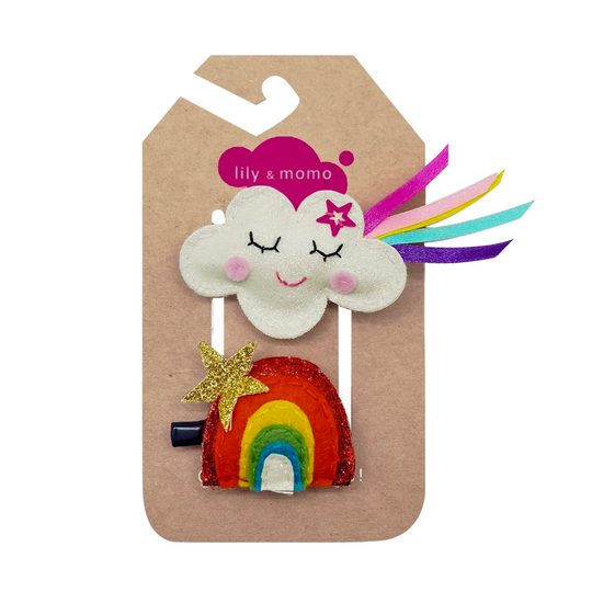 Cloud and Rainbow Hair Clips by Lily + Momo