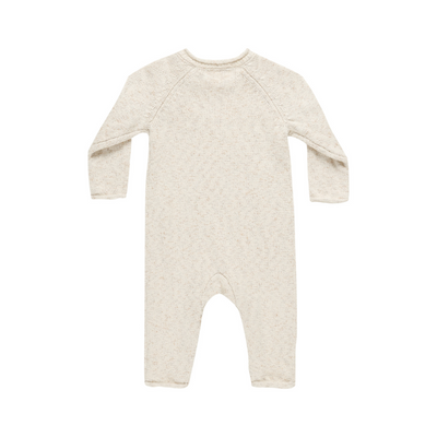 Cozy Heather Knit Jumpsuit - Speckled Natural by Quincy Mae