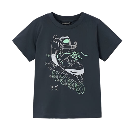 Glow In The Dark Rollerblade Tee - Asphalt by Mayoral - FINAL SALE