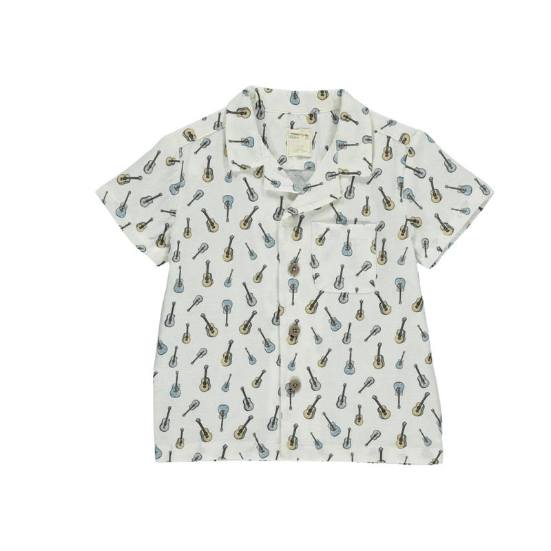 Jasper Button Up - White Guitars by Ettie & H