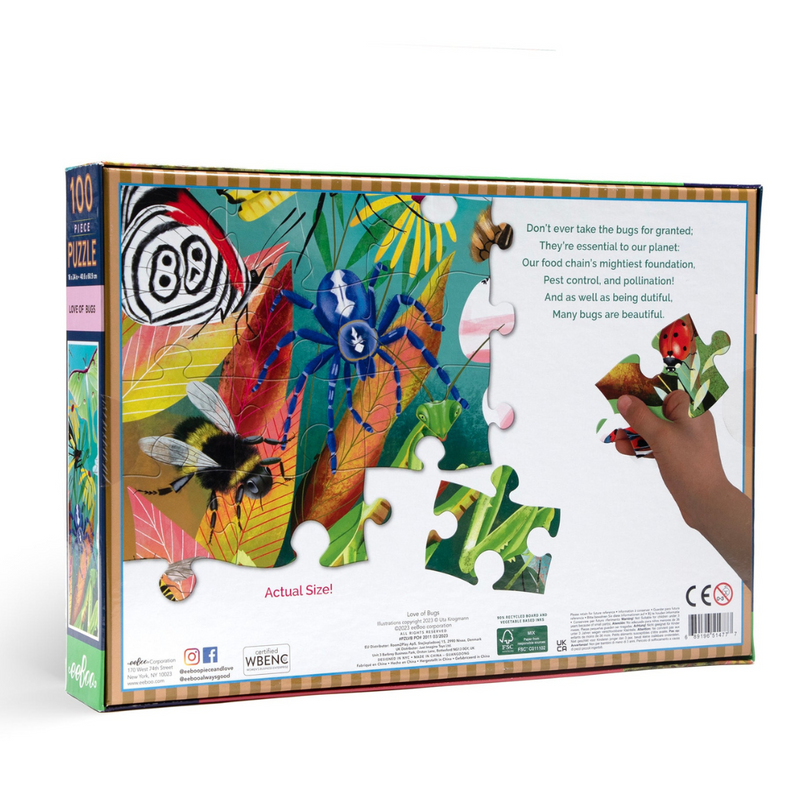 100 Piece Puzzle - Love of Bugs by Eeboo