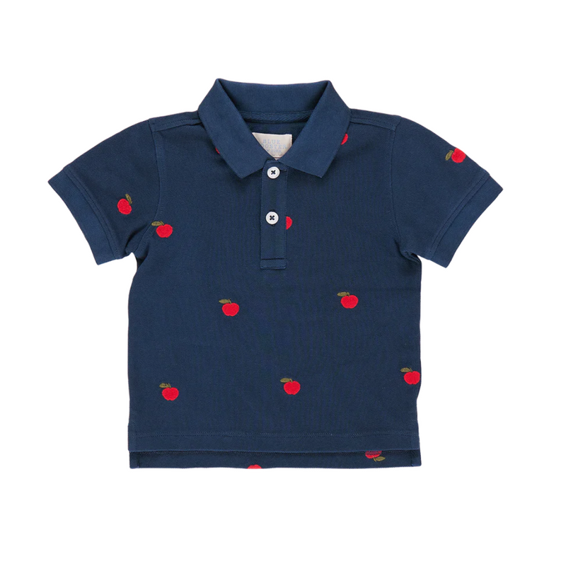 Alec Shirt - Apples Embroidery by Pink Chicken