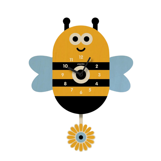 Bee Wood Pendulum Clock by Popclox